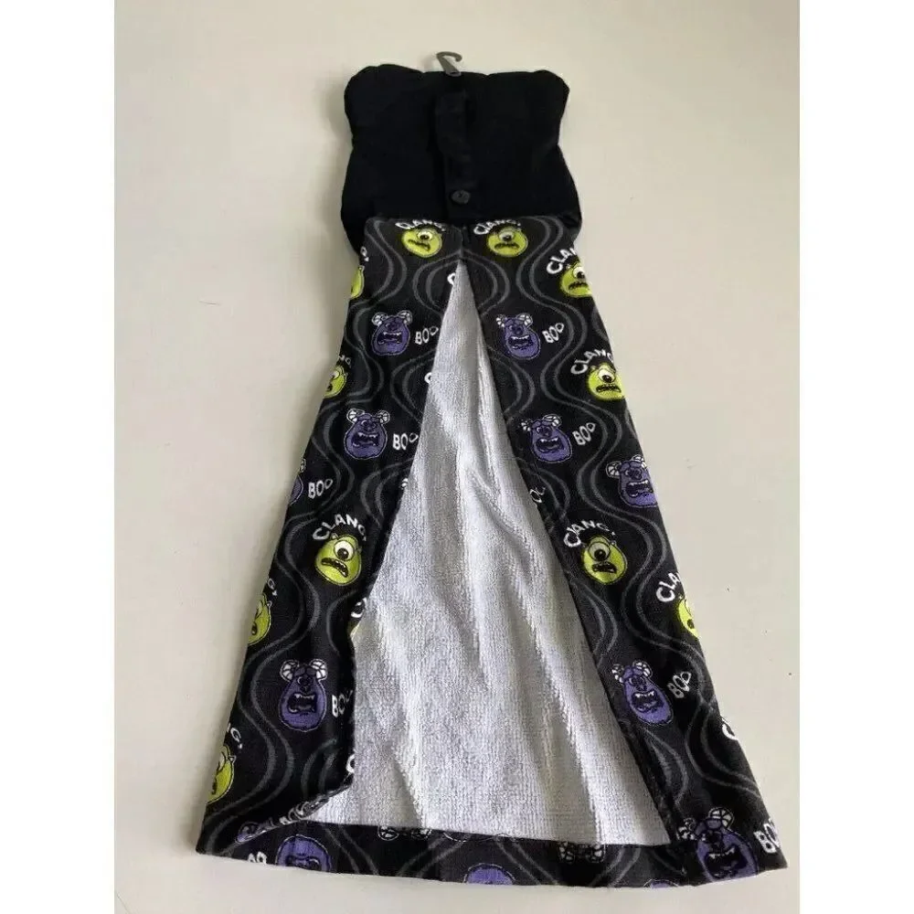 Disney Pixar Monsters Inc SULLY Halloween Kitchen Hanging‎ Towel Mike NEW